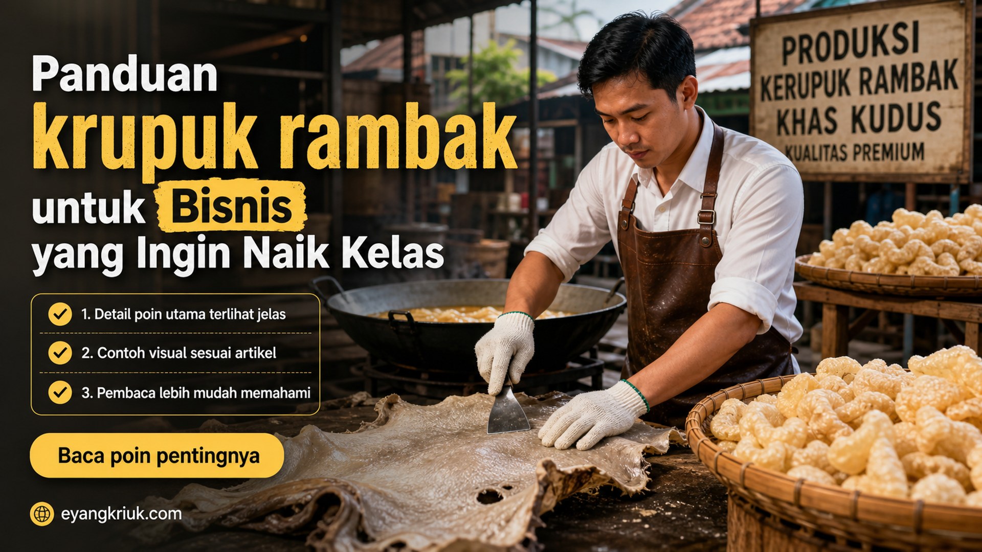 Ilustrasi Panduan krupuk rambak untuk Bisnis yang Ingin Naik Kelas