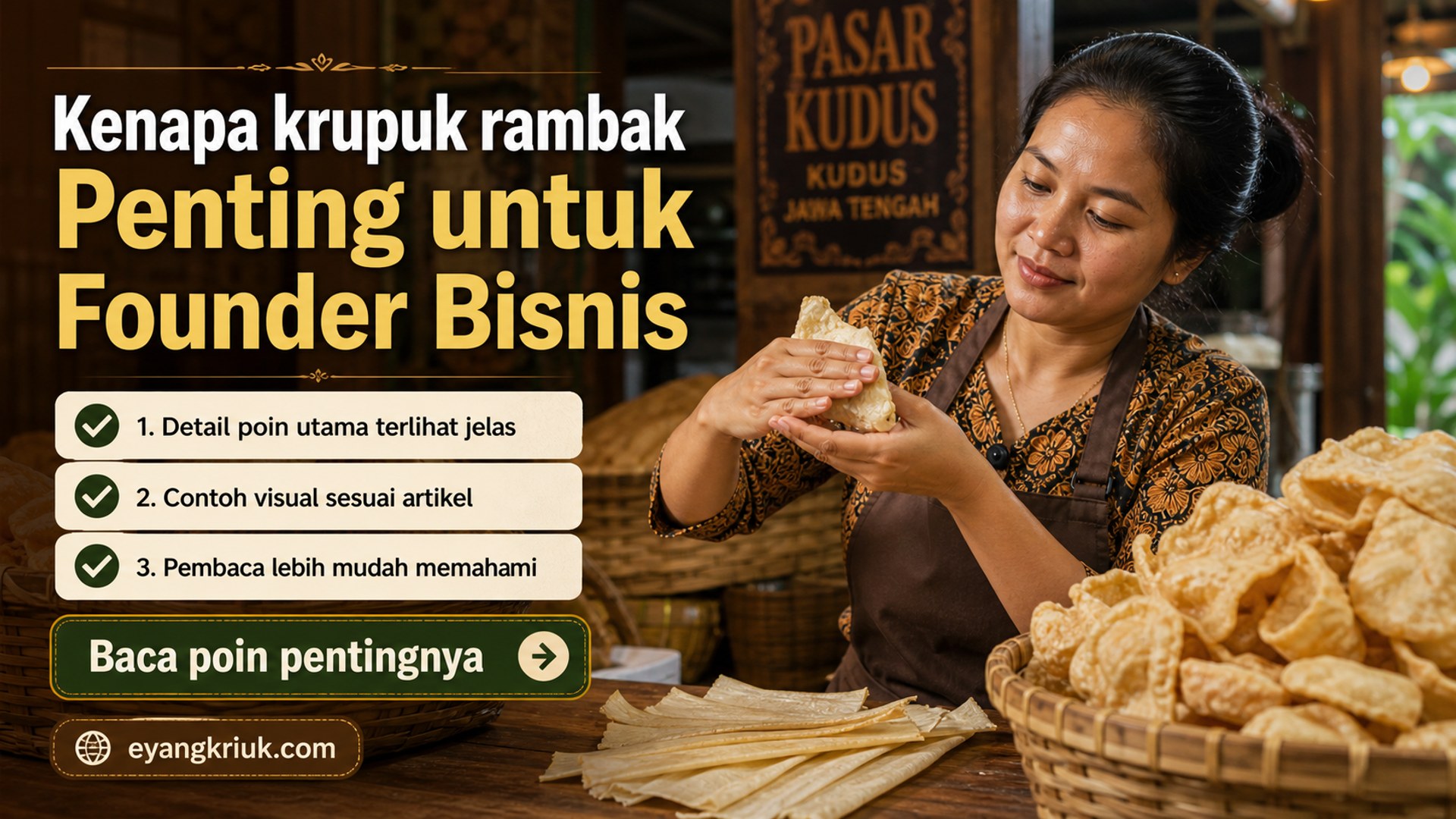 Ilustrasi Kenapa krupuk rambak Penting untuk Founder Bisnis