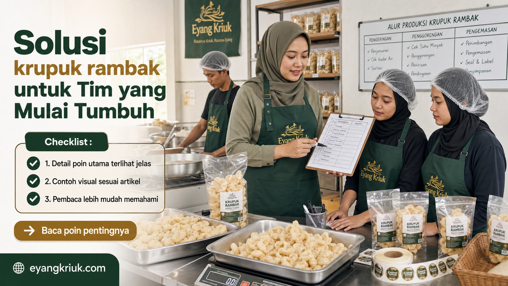 Ilustrasi Solusi krupuk rambak untuk Tim yang Mulai Tumbuh