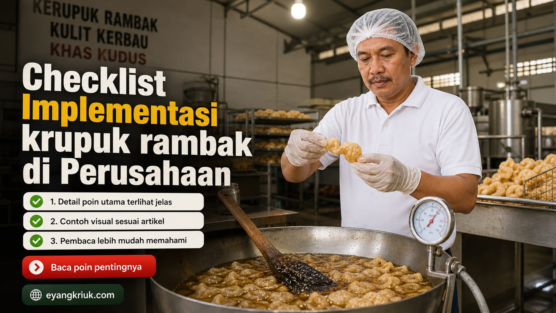 Ilustrasi Checklist Implementasi krupuk rambak di Perusahaan