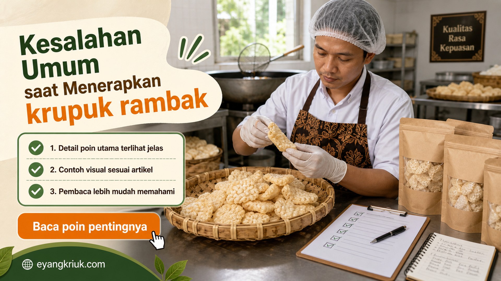 Ilustrasi Kesalahan Umum saat Menerapkan krupuk rambak