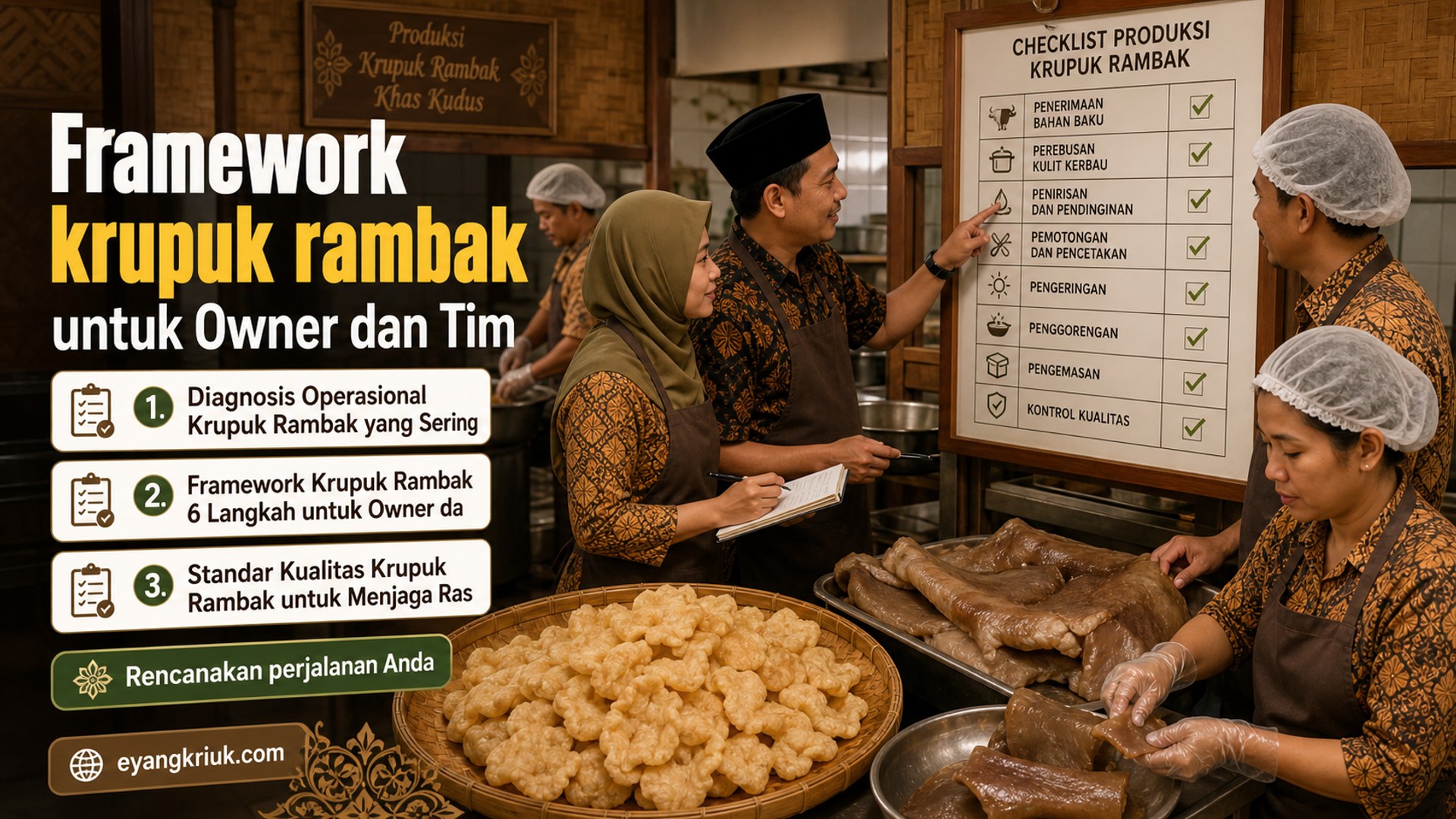 Framework krupuk rambak untuk Owner dan Tim