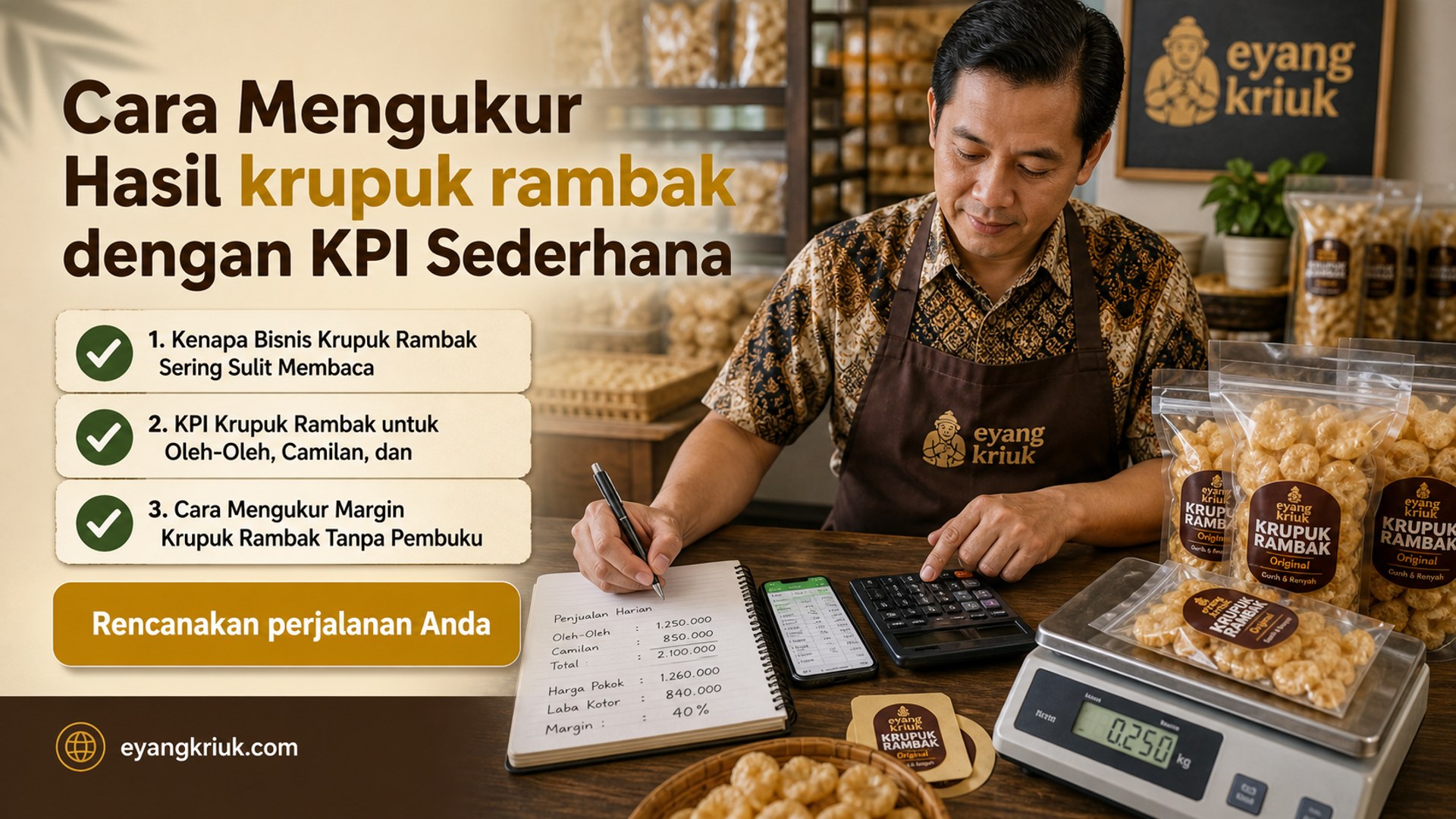 Cara Mengukur Hasil krupuk rambak dengan KPI Sederhana
