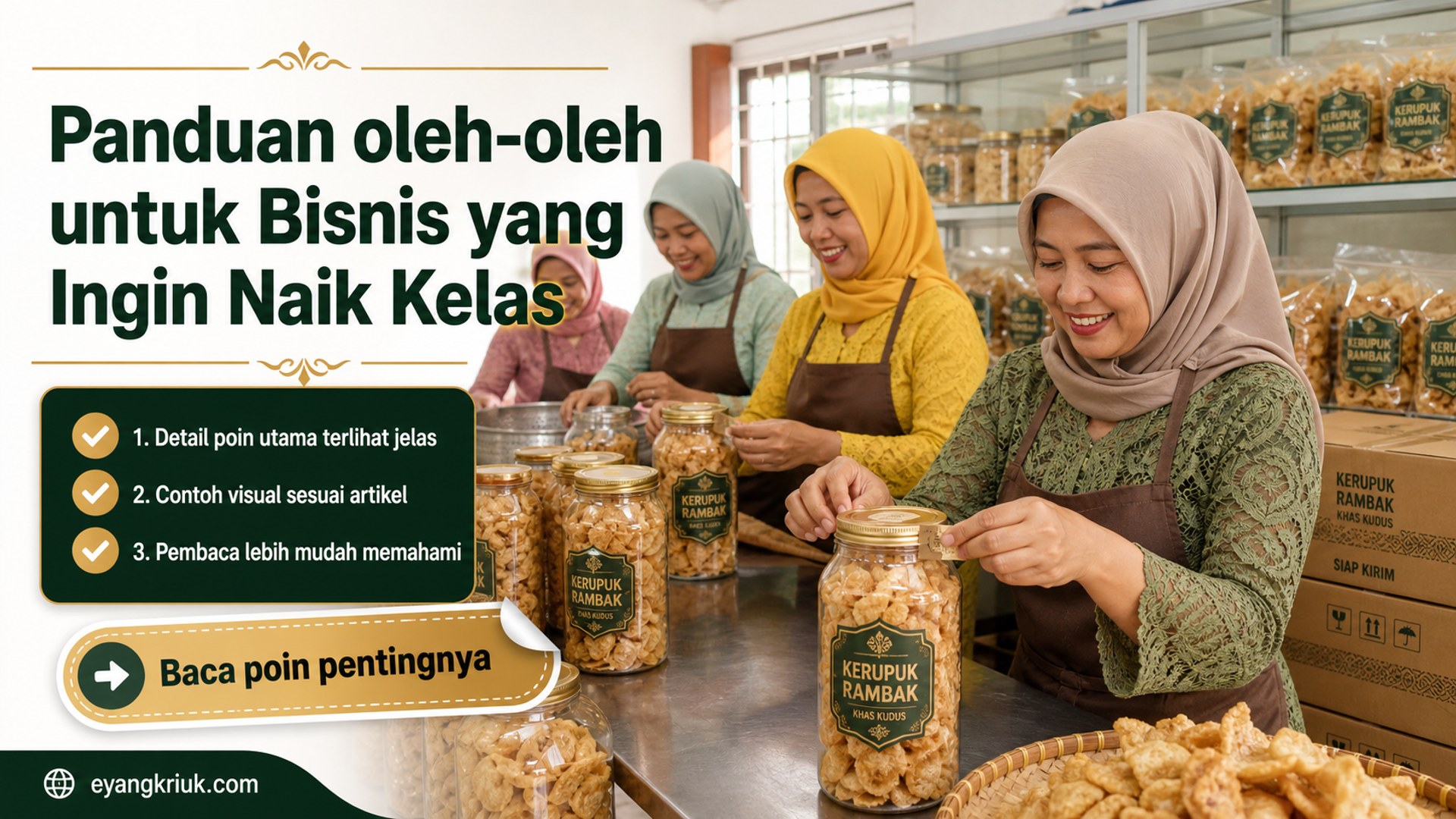 Ilustrasi krupuk rambak - Panduan oleh-oleh untuk Bisnis yang Ingin Naik Kelas