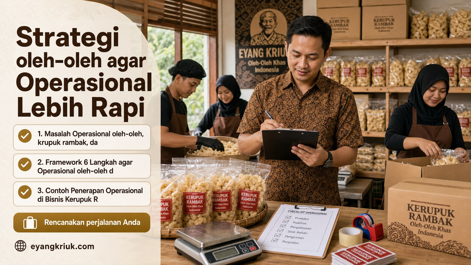 krupuk rambak - Strategi oleh-oleh agar Operasional Lebih Rapi