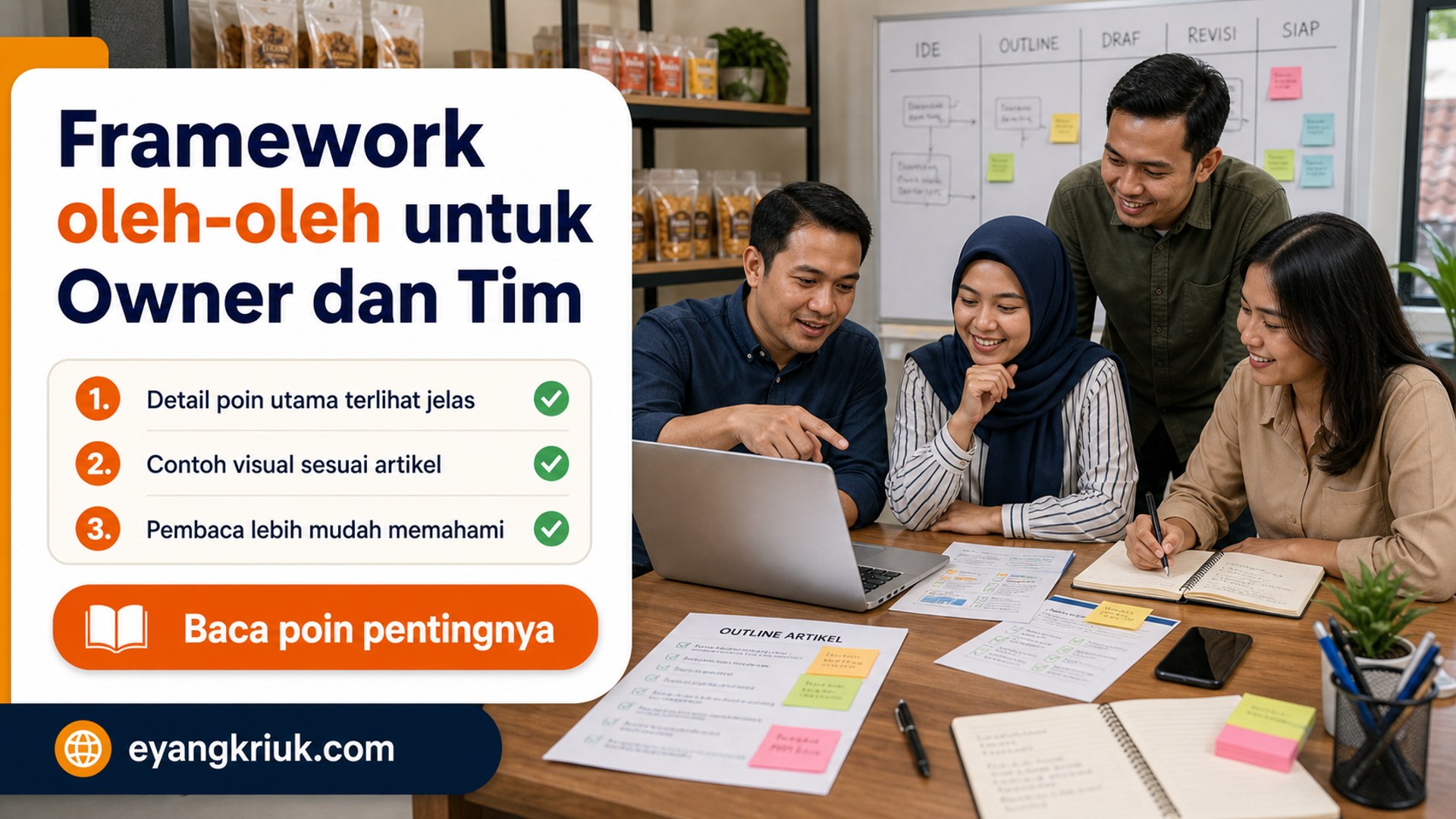 Ilustrasi krupuk rambak - Framework oleh-oleh untuk Owner dan Tim