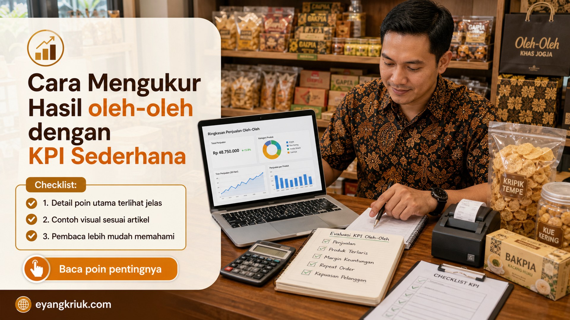 Ilustrasi krupuk rambak - Cara Mengukur Hasil oleh-oleh dengan KPI Sederhana