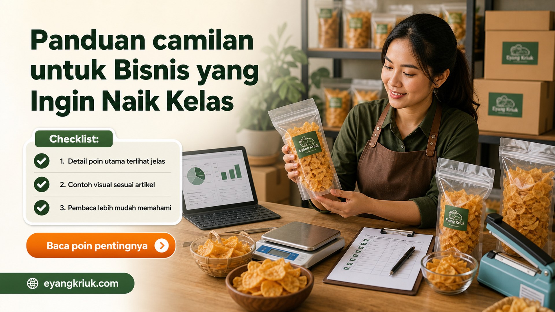 Ilustrasi krupuk rambak - Panduan camilan untuk Bisnis yang Ingin Naik Kelas