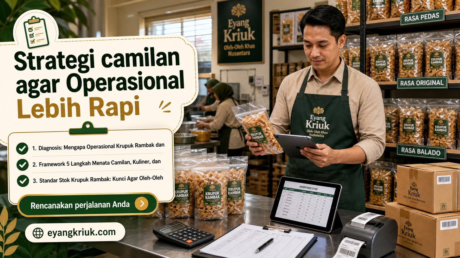 krupuk rambak - Strategi camilan agar Operasional Lebih Rapi