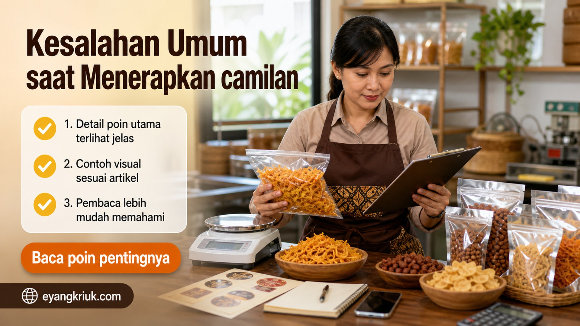 Ilustrasi krupuk rambak - Kesalahan Umum saat Menerapkan camilan