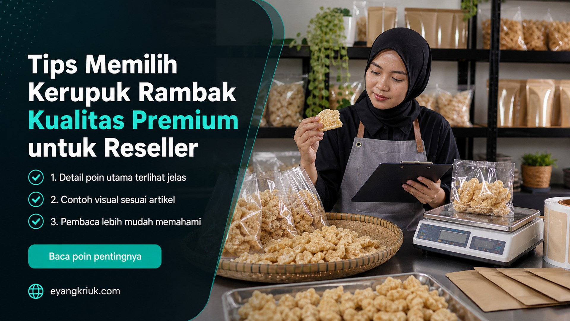 Ilustrasi krupuk rambak - Tips Memilih Kerupuk Rambak Kualitas Premium untuk Reseller