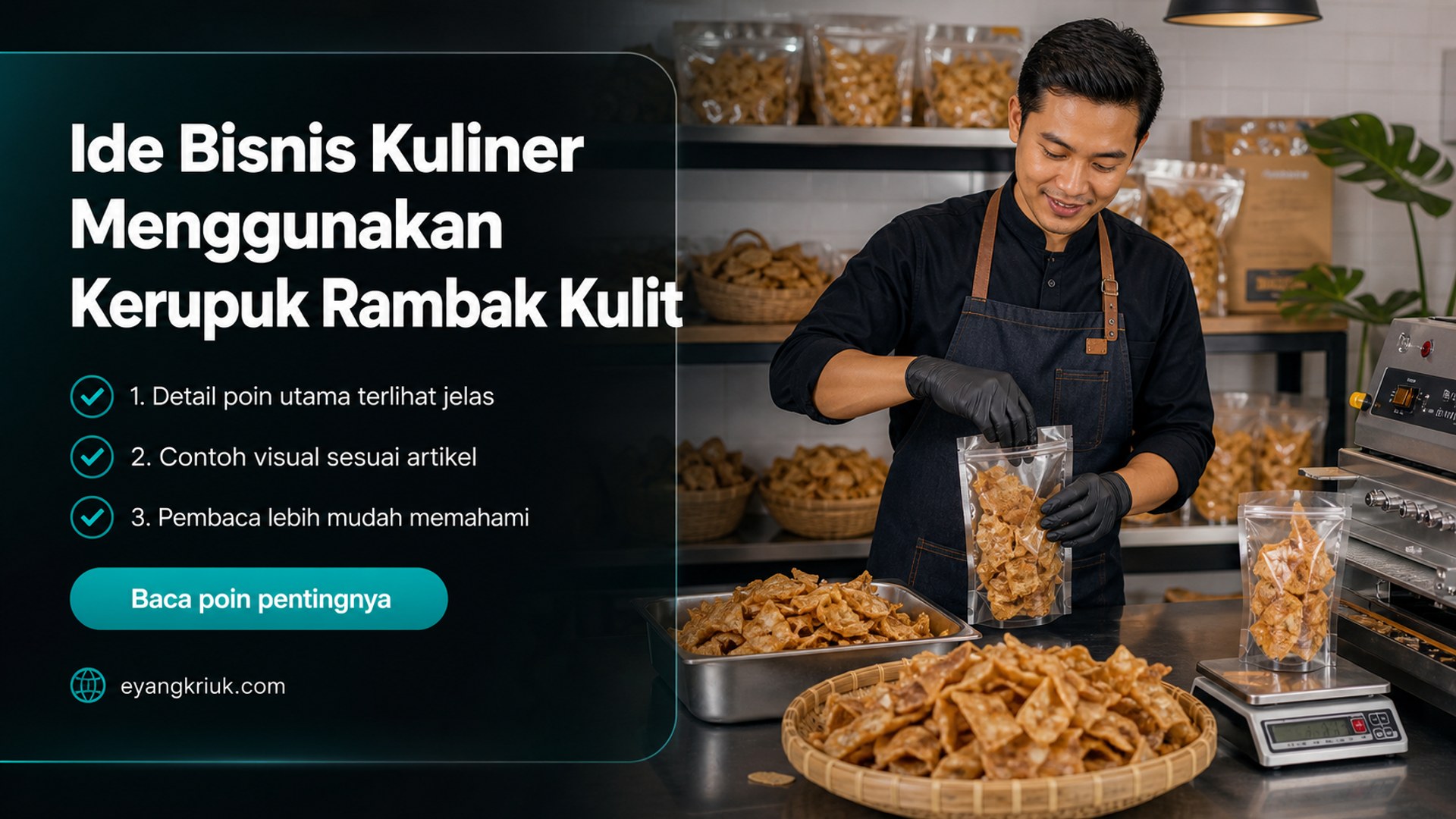Ilustrasi krupuk rambak - Ide Bisnis Kuliner Menggunakan Kerupuk Rambak Kulit