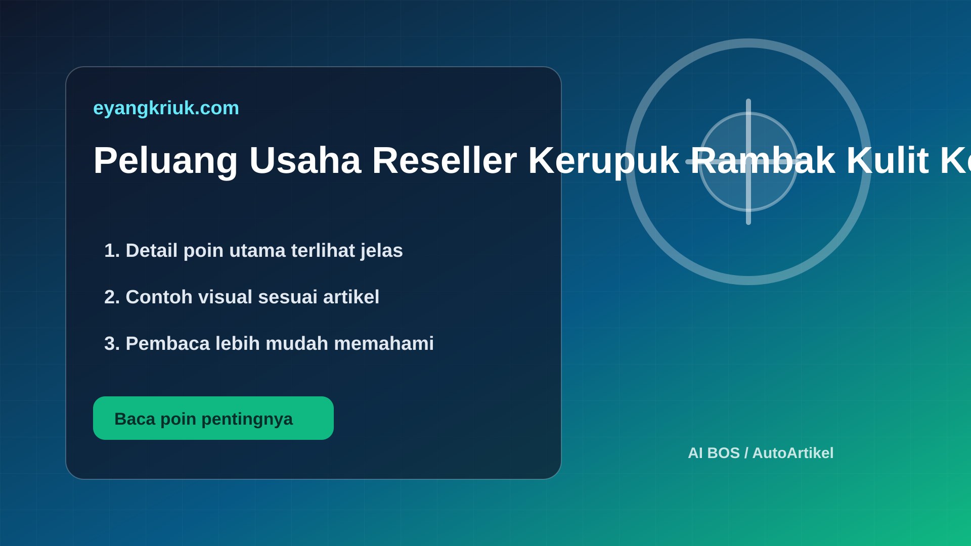 Ilustrasi krupuk rambak - Peluang Usaha Reseller Kerupuk Rambak Kulit Kerbau