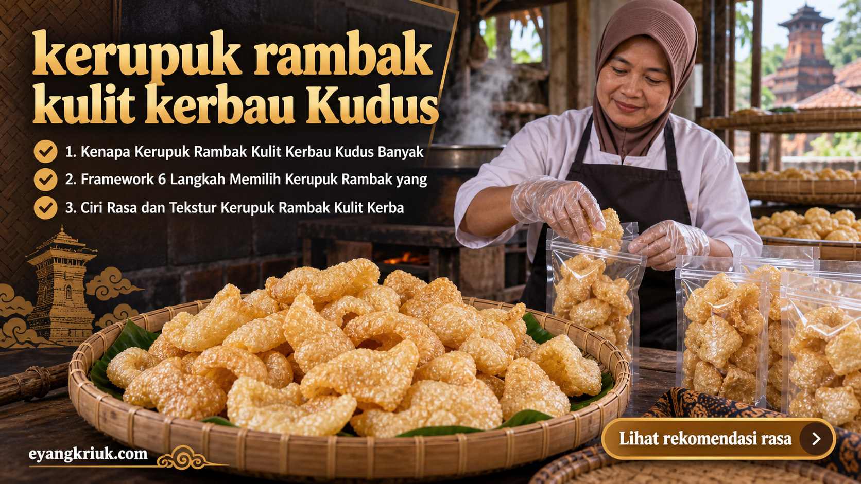 krupuk rambak - kerupuk rambak kulit kerbau Kudus